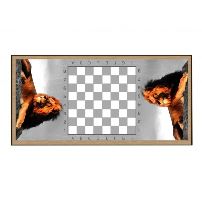 картинка Нарды + Шашки Сирия Лев в Саванне большие (Россия, дерево, 60 см), Partida от магазина Gamesdealer.ru