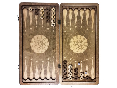 картинка Нарды Марс "Золотой Орнамент 2" большие (деревянные, 58 см, Россия), Partida от магазина Gamesdealer.ru