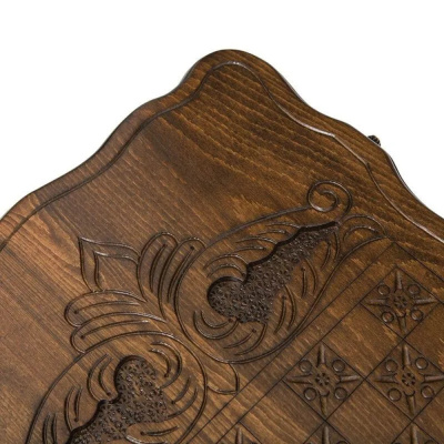 картинка Нарды резные "Охота на медведя" с ручкой 60, Haleyan от магазина Gamesdealer.ru