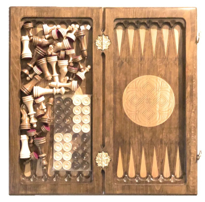 картинка Шахматы + нарды "Модерн 3" 50, Zakaryan от магазина Gamesdealer.ru