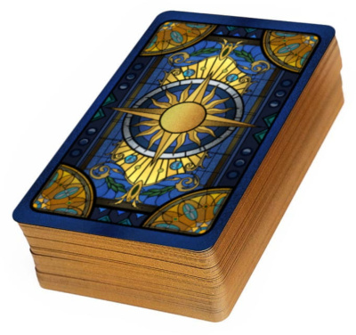 картинка Карты Таро The World of Visions Tarot 12cm, Taroteca / Мир Видений 12 см золотой срез от магазина Gamesdealer.ru