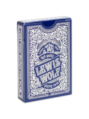 картинка Игральные карты серия "Lewis & Wolf" blue 54 шт/колода (bridge size index standard, 57*88 мм) от магазина Gamesdealer.ru