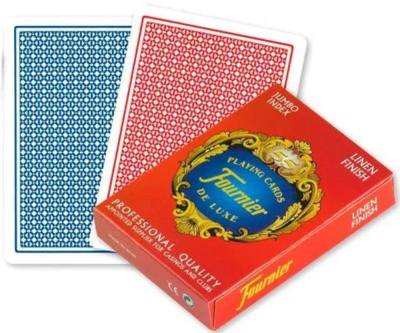 картинка Карты Fournier no 818 g - linen finish red от магазина Gamesdealer.ru