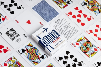 картинка Карты "Aviator pinochle red/blue"  от магазина Gamesdealer.ru