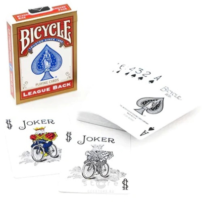 картинка Карты "Bicycle Standard League Back red/blue" от магазина Gamesdealer.ru