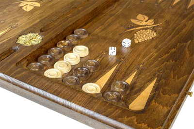 картинка Шахматы + нарды резные 4 50, Mkhitaryan от магазина Gamesdealer.ru