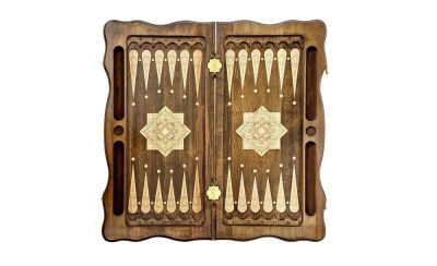 картинка Нарды резные "Тёмный Узор 1" 60, Mirzoyan от магазина Gamesdealer.ru