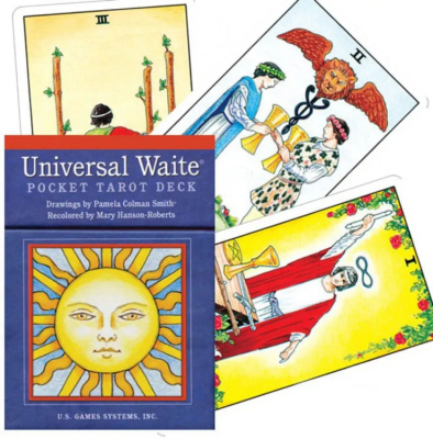 картинка Карты Таро "Universal Waite Pocket Tarot Deck" US Games / Универсальное Таро Уэйта от магазина Gamesdealer.ru