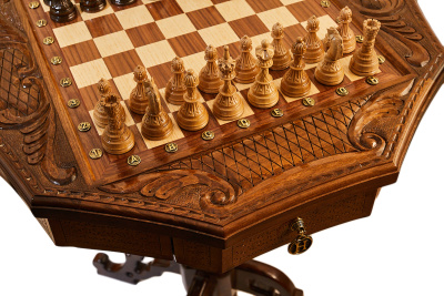 картинка Стол ломберный шахматный "Севанское сражение", Haleyan от магазина Gamesdealer.ru