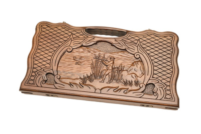 картинка Нарды резные "Охота", с ручкой, Haleyan от магазина Gamesdealer.ru