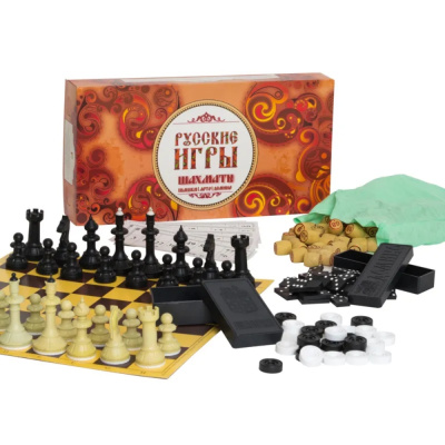 Набор "Русские Игры" 4 В 1 Набор "Русские Игры" 4 В 1