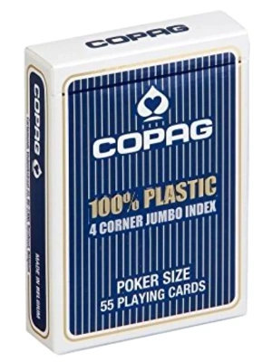 картинка Карты "Copag 4 Corner Jumbo index " синяя рубашка от магазина Gamesdealer.ru