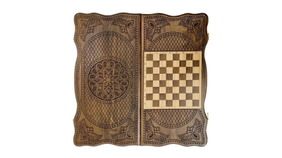 картинка Нарды резные "Тёмный Узор 3" 50, Mirzoyan от магазина Gamesdealer.ru