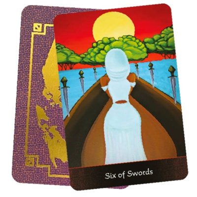 картинка Карты Таро "Afro Goddess Tarot Arcanas Cards" US Games / Афро-Богиня, Карты Таро, Арканы от магазина Gamesdealer.ru