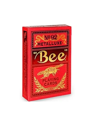 картинка Карты "Bee Metalluxe Red" от магазина Gamesdealer.ru