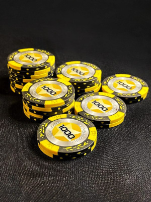 картинка Фишки для игры в покер Black Stars номиналом 1000 (25шт) от магазина Gamesdealer.ru