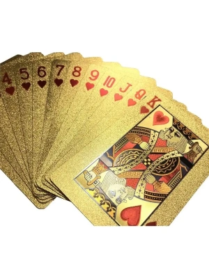 картинка Карты игральные для покера Блеск (54 шт), золотые магазин Gamesdealer.ru являющийся официальным дистрибьютором в России  картинка Карты игральные для покера Блеск (54 шт), золотые от магазина Gamesdealer.ru