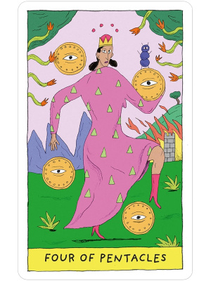 картинка Карты Таро "Whimsical Witch Tarot in a Tin" US Games / Причудливое колдовское Таро в жестяной банке от магазина Gamesdealer.ru