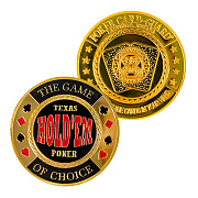 Карт-протектор Card Guard "TEXAS HOLD'EM POKER (GOLD)"