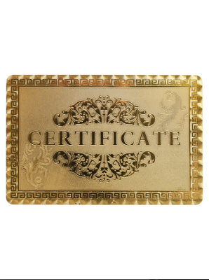 картинка Карты игральные пластиковые золотые с красным 500 ЕВРО (54 шт.) от магазина Gamesdealer.ru